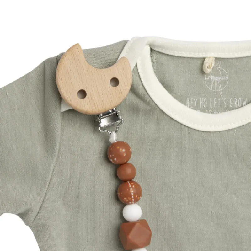Lässig Soother Holder Wood/Silicone Little Universe
