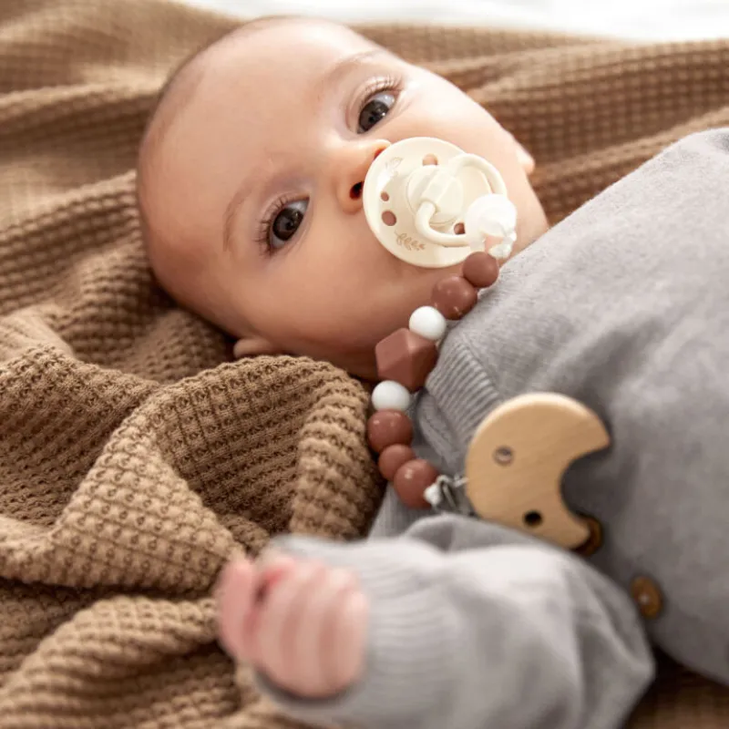 Lässig Soother Holder Wood/Silicone Little Universe