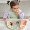 Lässig Dish Set Silicone Section Happy Fruits
