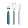 LÄSSIG Cutlery with Silicone Handle 3pcs Tiny Team