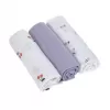 Lässig Swaddle Burp blanket 85x85 Happy Fruits