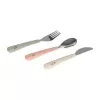 Lässig Cutlery with Silicone Handle 3pcs Happy Fruits