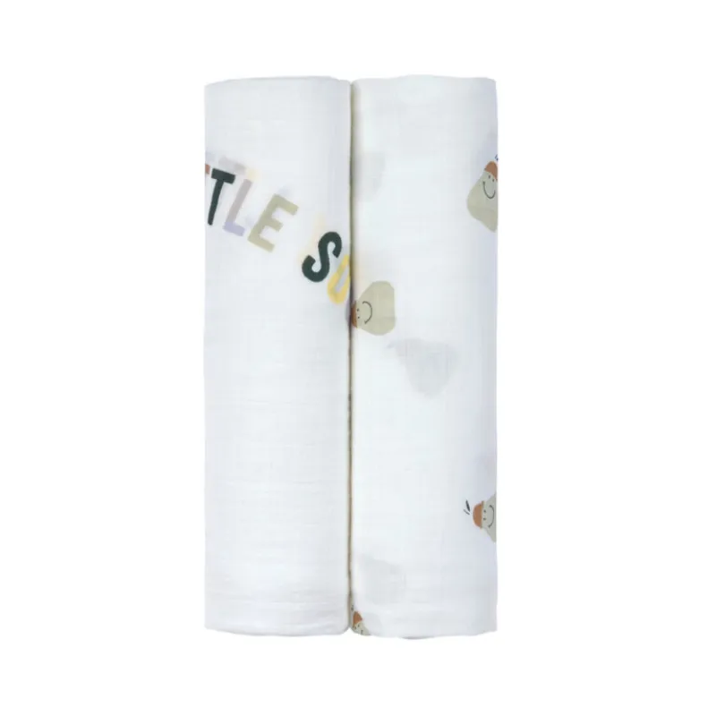 Lässig Swaddle Heav. Soft 120x120 Happy Fruits