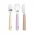 LÄSSIG Cutlery with Silicone Handle 3pcs Tiny Team