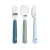 LÄSSIG Cutlery with Silicone Handle 3pcs Tiny Team